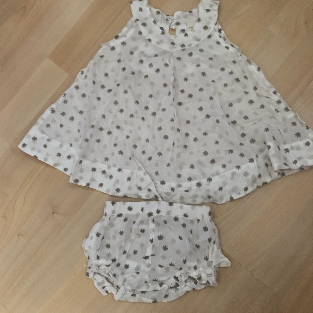 Jottum Floral Cotton Light Top Diaper Cover Set 12m